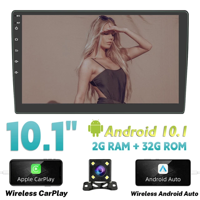 10.1"Android 10Rotating Touch Screen Car Stereo WiFi Bluetooth Radio GPS 2din