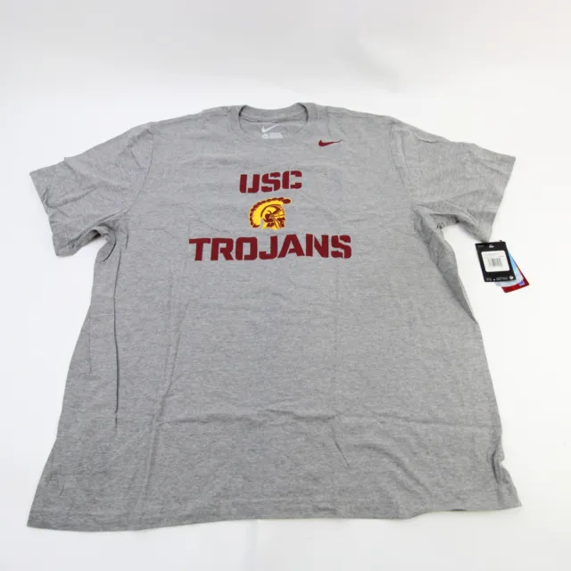 USC Trojans Nike Short Sleeve Shirt Men's Gray New