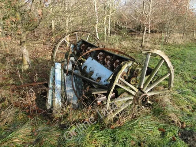 Photo 6x4 Seed drill, seen better days Peasenhall This old seed drill use c2010