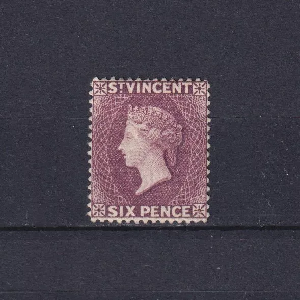 ST. VINCENT 1888, SG# 52, CV £180, Wmk Crown CA, Perf 14, 6d violet, QV, MH