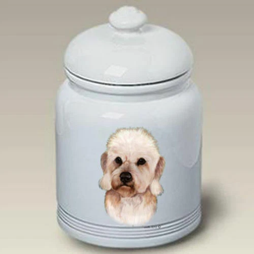 Mustard Dandie Dinmont Terrier Ceramic Treat Jar TB 34210