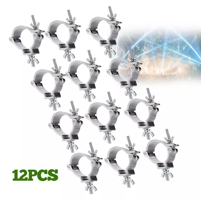 12 Pack 2 Inch Global Truss O Clamp Hooks Aluminum Alloy Stage Lighting Mount