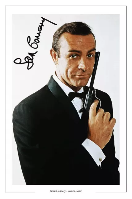 Sean Connery Signed Autograph Photo Print James Bond