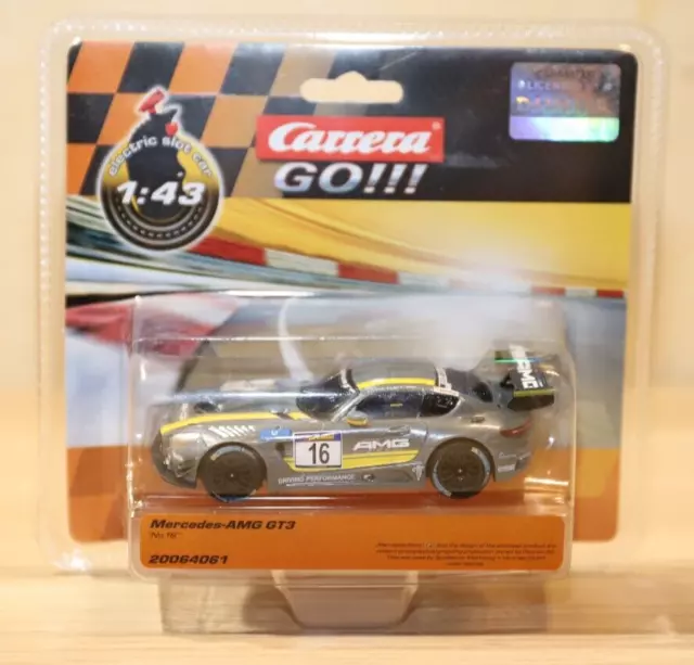 Carrera GO 64061 Mercedes-AMG GT3 "No.16" 1:43 Slotcar Auto auch GO Plus