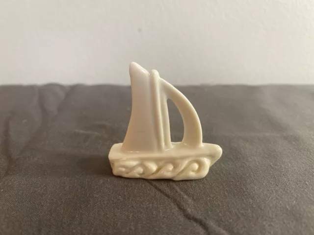 Wade Whimsies Red Rose Tea Miniature Porcelain Nautical Series Sailboat Figurine