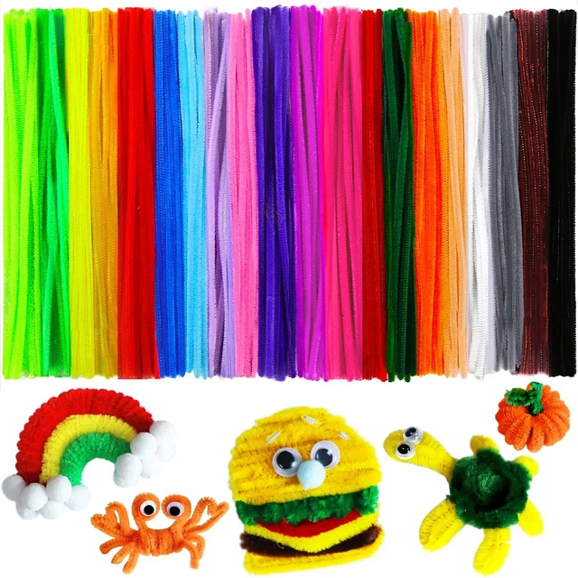200 un. limpiadores de tuberías multicolores artesanales 20 colores tallos de oruga hágalo usted mismo artesanías