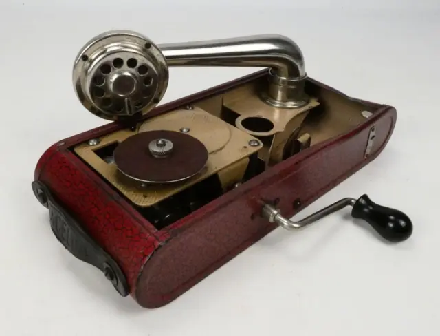 Vintage Thorens Excelda portable gramophone c1940        #2585