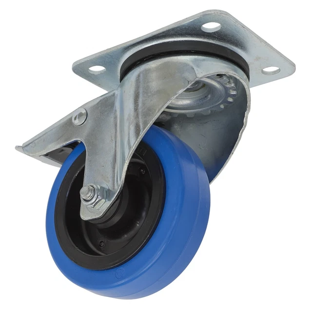 Sealey SCW3100SPL Roulette Roue Pivot Plaque Avec Total Verrou Ø100mm