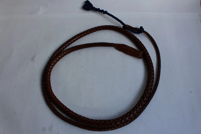 Cordon tressé marron foncé 10mm au mètre