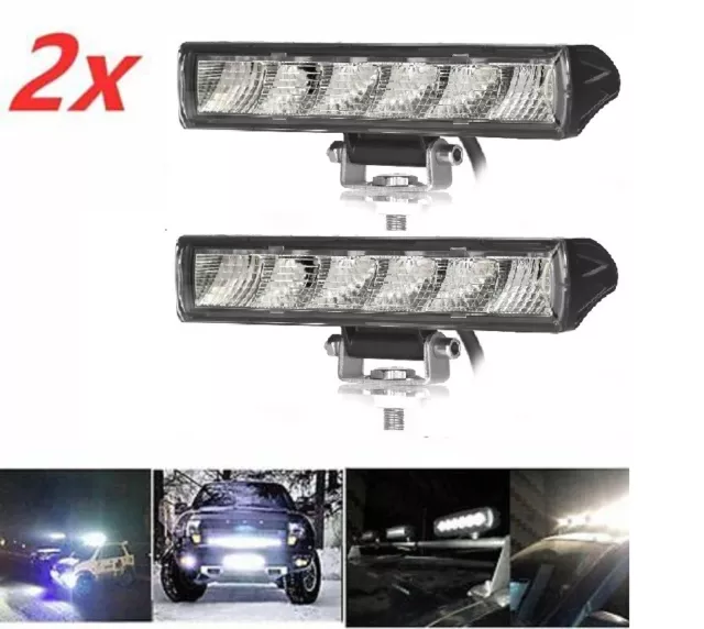 2 Stück 18W LED Arbeitslicht Bar Spot Beam Auto SUV Off Road Zusatzscheinwerfer