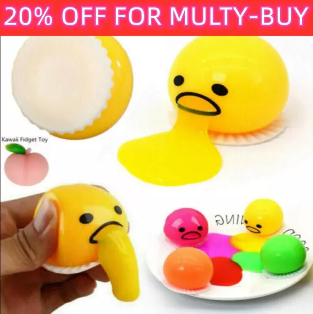 Squishy Yolk Puking Egg Yellow Goop Squeeze Ball Anti-Stress Relievers Toy Gifts