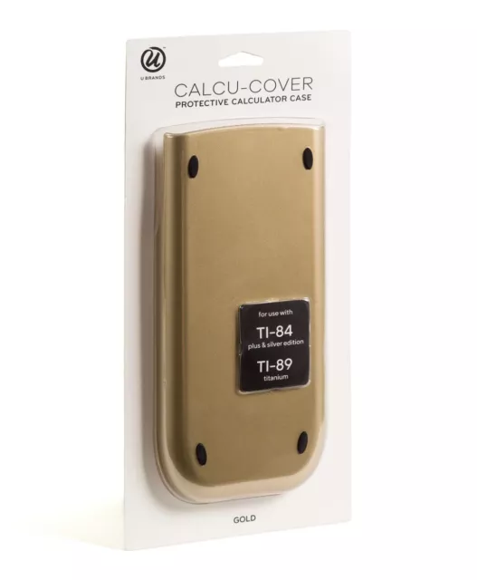 U BRANDS - CALCU-COVER - Protective Calculator Case for TI-84-TI-89 - GOLD