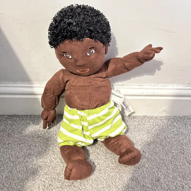 IKEA LEKKAMRAT 18 Soft Jointed Plush African American Baby Doll