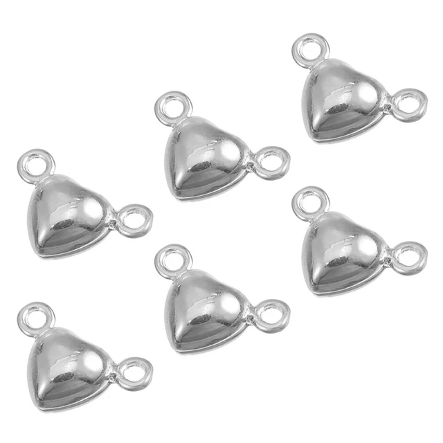 10 Pz Braccialetto Gioielli a Mano con Perline Magnetiche A Forma di Cuore a Scatto