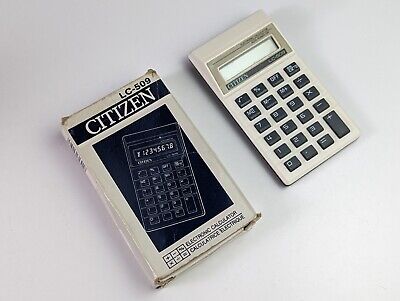 Vintage (1981) Citizen LC-509 Electronic Calculator  orig. box -for Parts TAIWAN