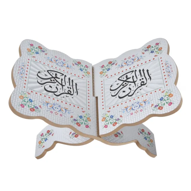 HILALFUL Support de Coran en Verre Acrylique | Support Rehal Transparent  avec Calligraphie Arabe en Or | Porte-Coran Moderne | Design Élégant |  Cadeau