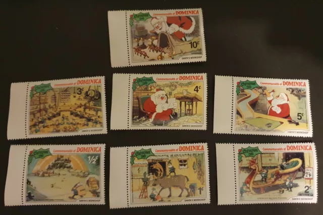 Dominica Christmas Disney 1981 7 x MNH SG 754-760