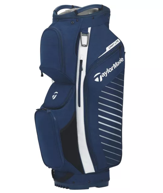 TAYLORMADE Cart Lite Bag Sac Chariot de Golf 14 Emplacements 10 Poches Navy Blue