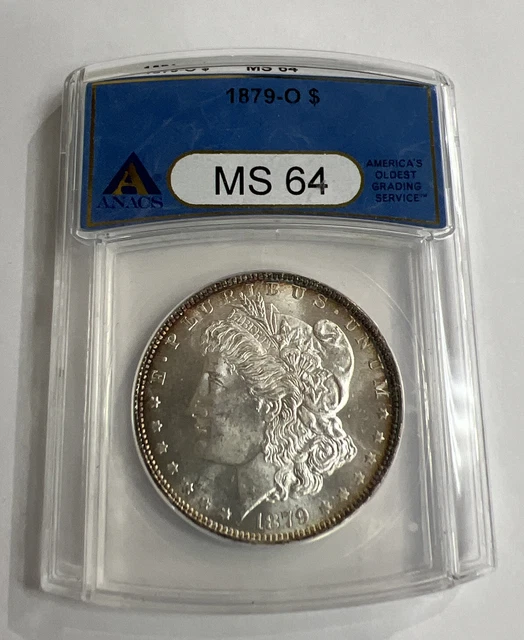 1879 - O  Morgan Silver Dollar - Anacs Ms64