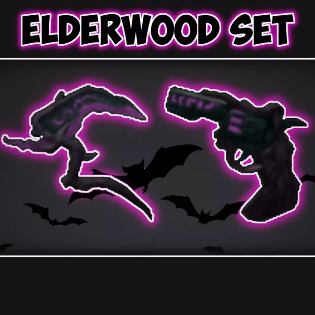 ELDERWOOD SET💜🎩FAST DELIVERY!!!💜🎩MM2 ROBLOX💜🎩GODLY ANCIENT 2 ITEMS