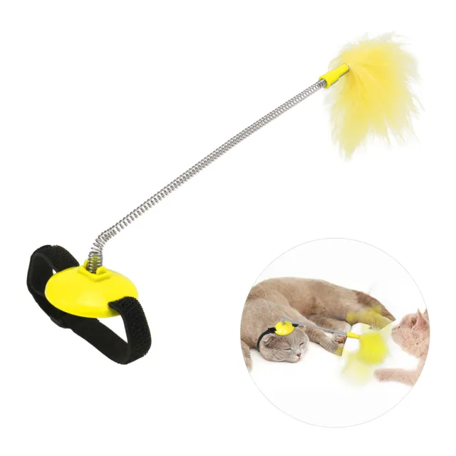 COLLAR CAT TEASER Feather Collar Cat Toys With Self Excited Neck ...