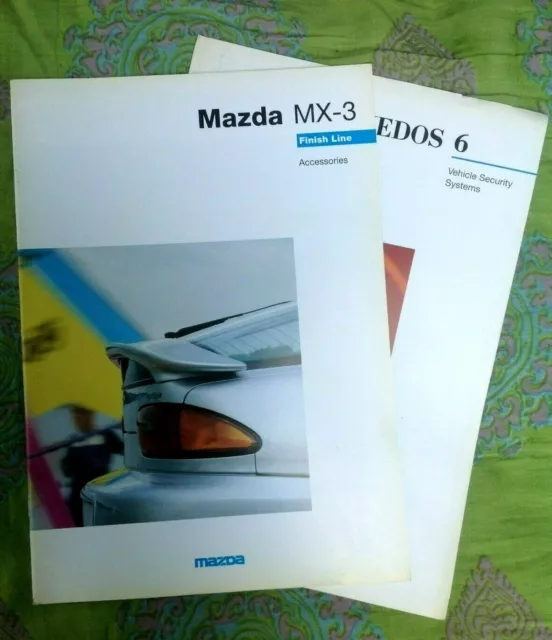 MAZDA MX-3 Car Finnish Line UK Market Sales Brochure June 1994 #MCAG2114 5/96