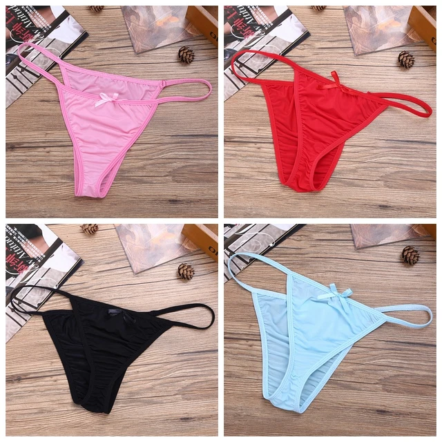 MENS TANGA BIKINI Briefs Underwear Soft Pouch Panties Gstring Thongs