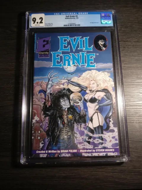 Evil Ernie #2 CGC 9.2 1st Lady Death Cover ETERNITY COMICS Pulido Hughes NM 1992