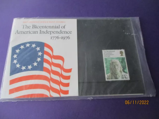 GB, Pres Pack, 1976, The Bicentennial of American Independence