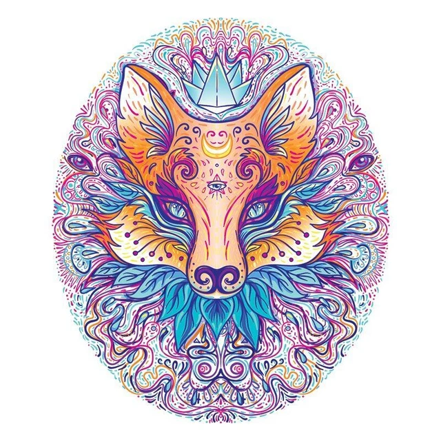 Fox Owl Shaped Jigsaw Puzzles Adults Kids Interactive Educational Birthday Gifts