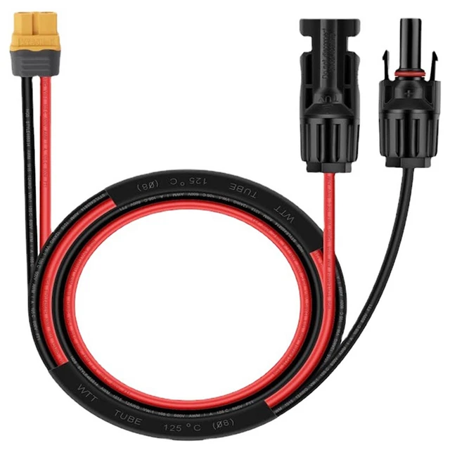 Cable de carga versátil para panel solar hembra XT60 para una carga eficiente