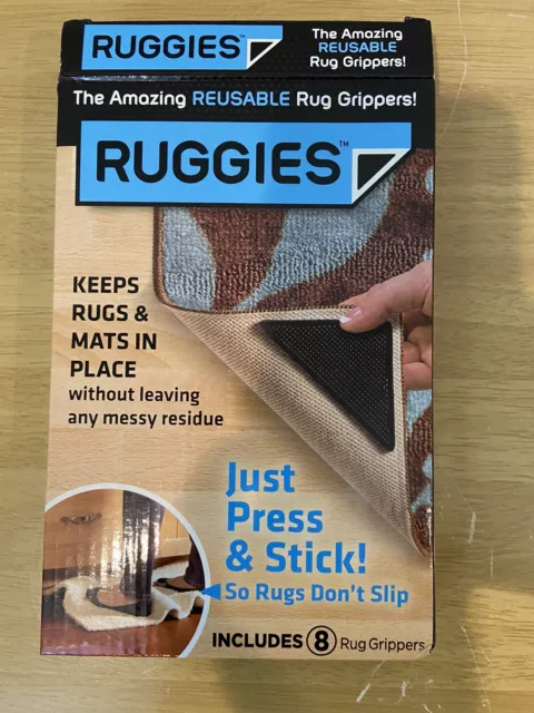 Ruggies Set of Rug Grippers - AS SEEN ON TV - Washable, Reusable 6 Of 8 NIOB