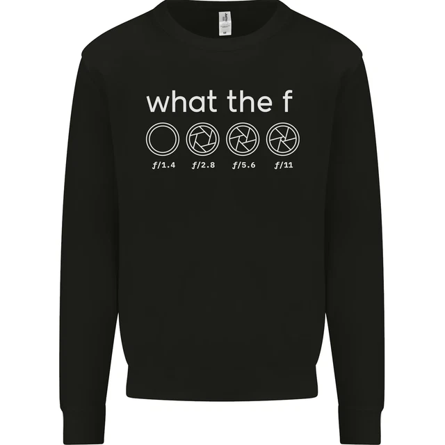 Funny Photographer F Stop Camera Photography Mens Sweatshirt Jumper