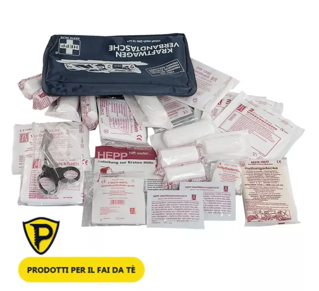 Kit Pronto Soccorso per Auto Moto Barca Camper Viaggio Casa Ufficio Medicazione 2