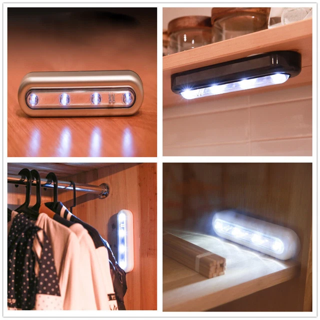 4 LED TAP Light Decoration Lamp Home Use Lamparas Lights for £