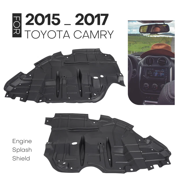 2PC ENGINE SPLASH Shield Set Under Cover Right & Left For 20152017