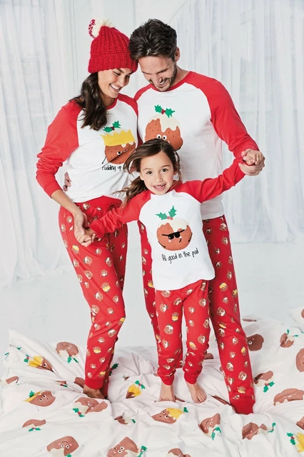 NEXT LADIES MATCHING Family Christmas Pudding Pyjamas Sizes XS S M