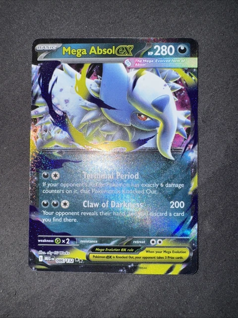 Mega Evolved Absol MEGA ABSOL EX Double Rare ME01: Mega Evolution 086/132 NM £0.74 ...