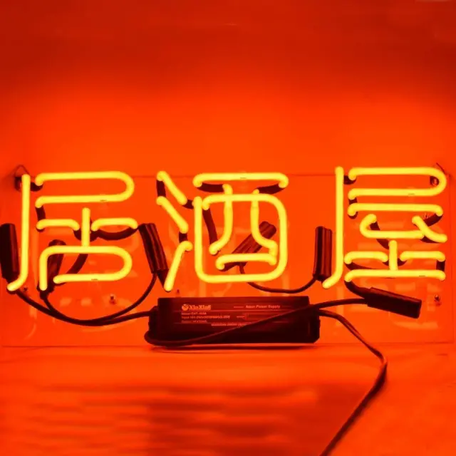 Japanese Bier Bar Neon Sign Wand Dekor Leuchtreklame Nachtlicht Kunstwerk 14"x7"