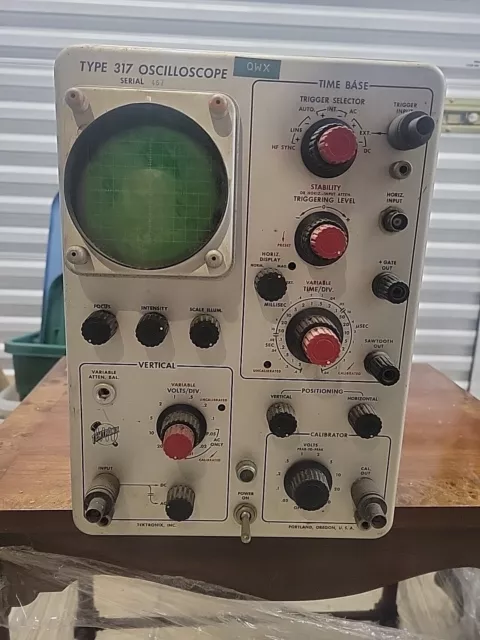 Vintage Tektronix Type 317 Oscilloscope