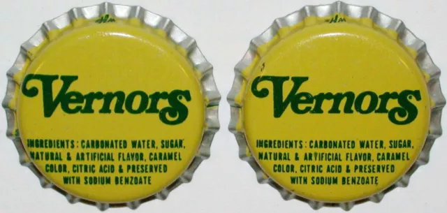 Soda pop bottle caps Lot of 25 VERNORS plastic lined unused and new old stock 2