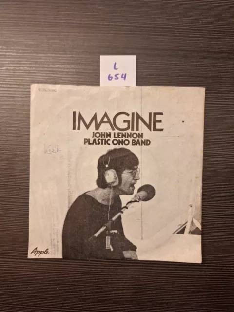 John Lennon Plastic Ono Band "Imagine" + "It's so hard" 1971 Single 7“ Beatles