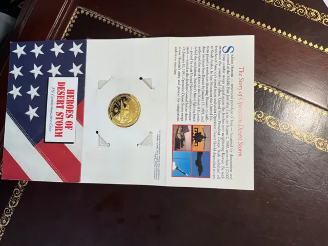 The Heroes of Desert Storm $10 Commemorative Coin Gold 2