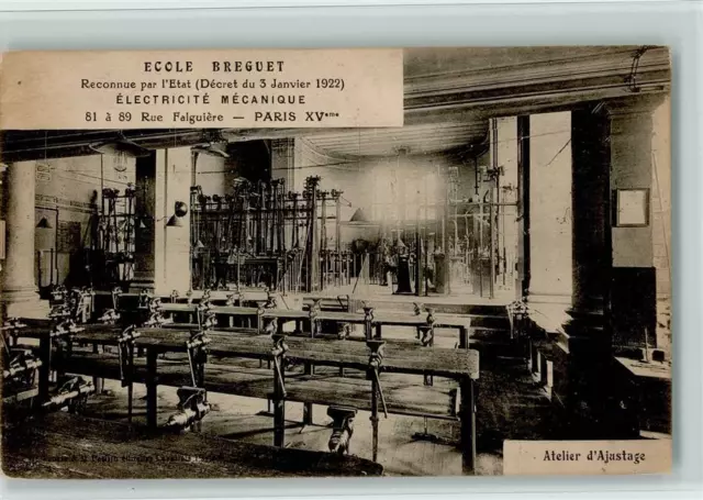 11029905 - Ecole Breguet - Electricite Mecanique - Paris Rue Falguiere Beruf