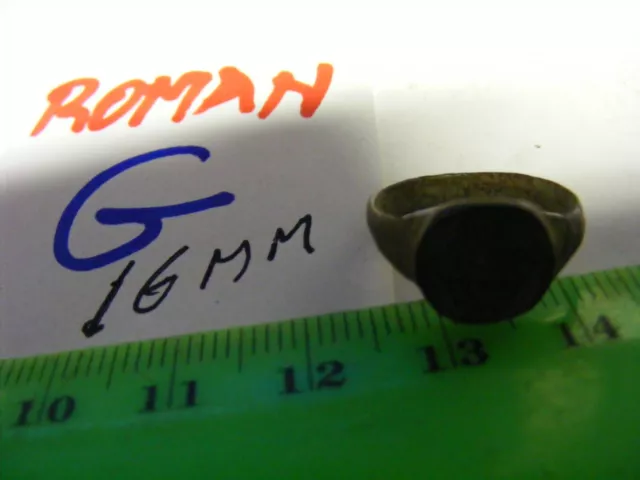 Ancient Roman/Byzantine  Bronze Ring,   16mm size inside.(G) .