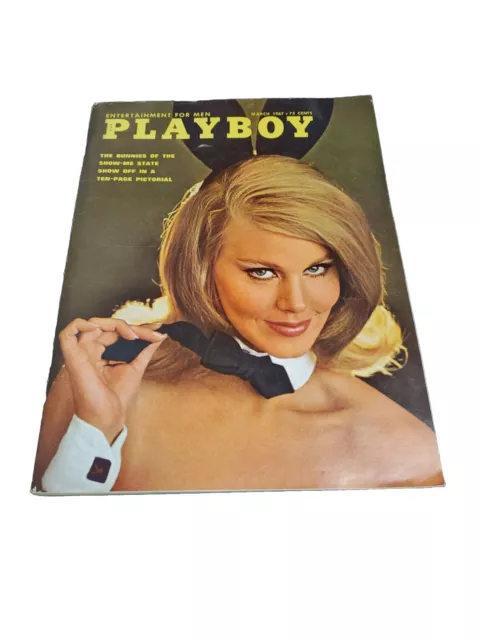 Vintage Playboy Magazine March 1967 Nancy Chamberlain With Centerfold