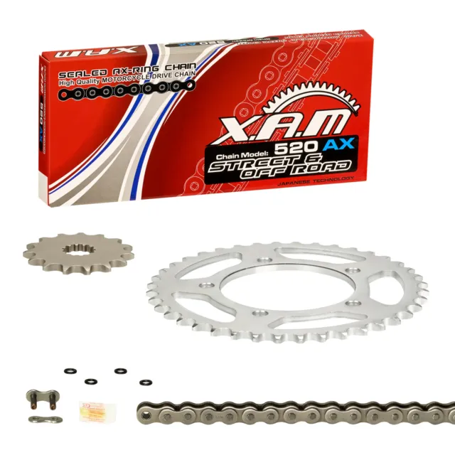 Kettenkit Kawasaki GPZ 500 S, Bj. 94-03 (EX500D); XAM X-Ring extra verstärkt