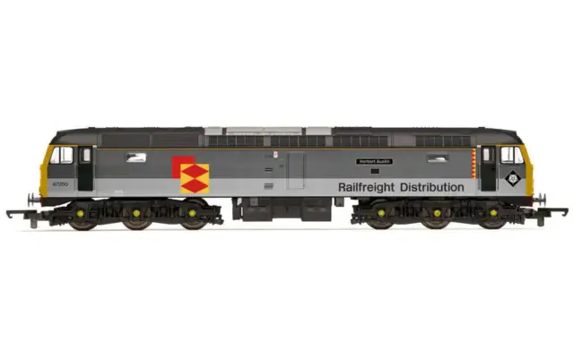 Hornby R30321TXS OO Scale Railroad Plus BR Railfreight Class 47 Co-Co 47188 - Er