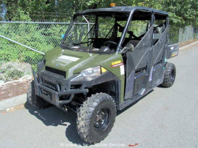 2017 Polaris Ranger Crew 4WD Industrial UTV ATV Dump Cart Diesel  -Repair
