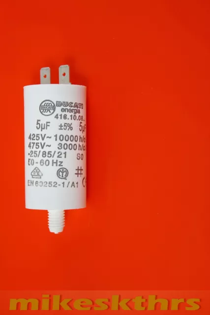 5D-KBS Anlaufkondensator Motorkondensator 5uF 5µF 450V Ducati